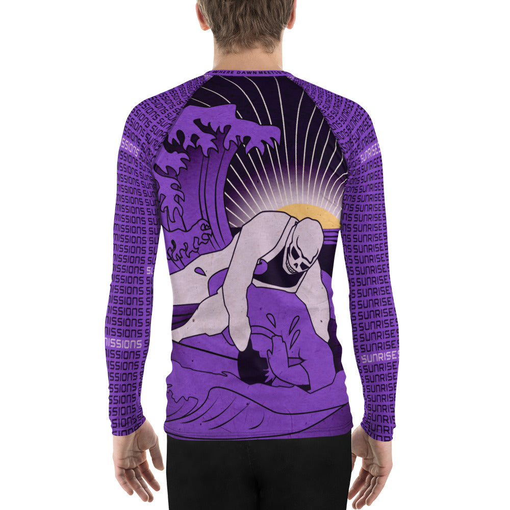 Sunrise Submissioner Purple Belt Unisex Rash Guard