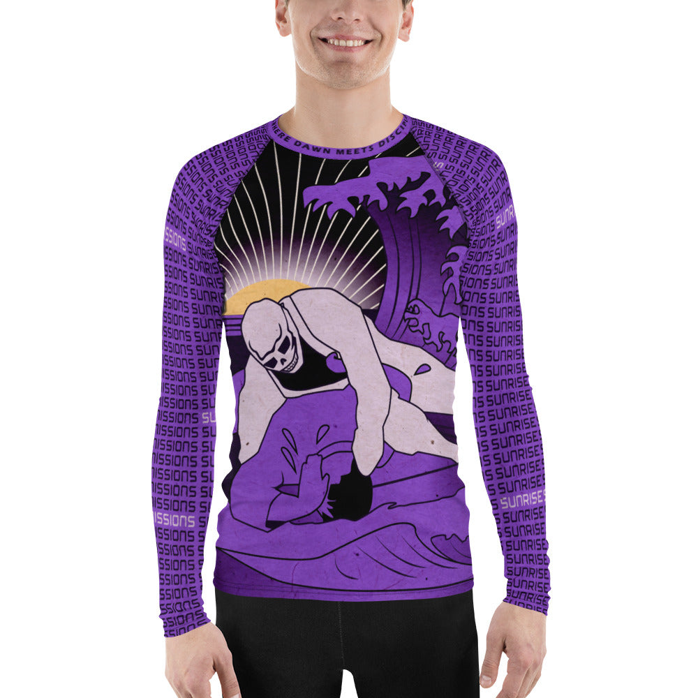 Sunrise Submissioner Purple Belt Unisex Rash Guard