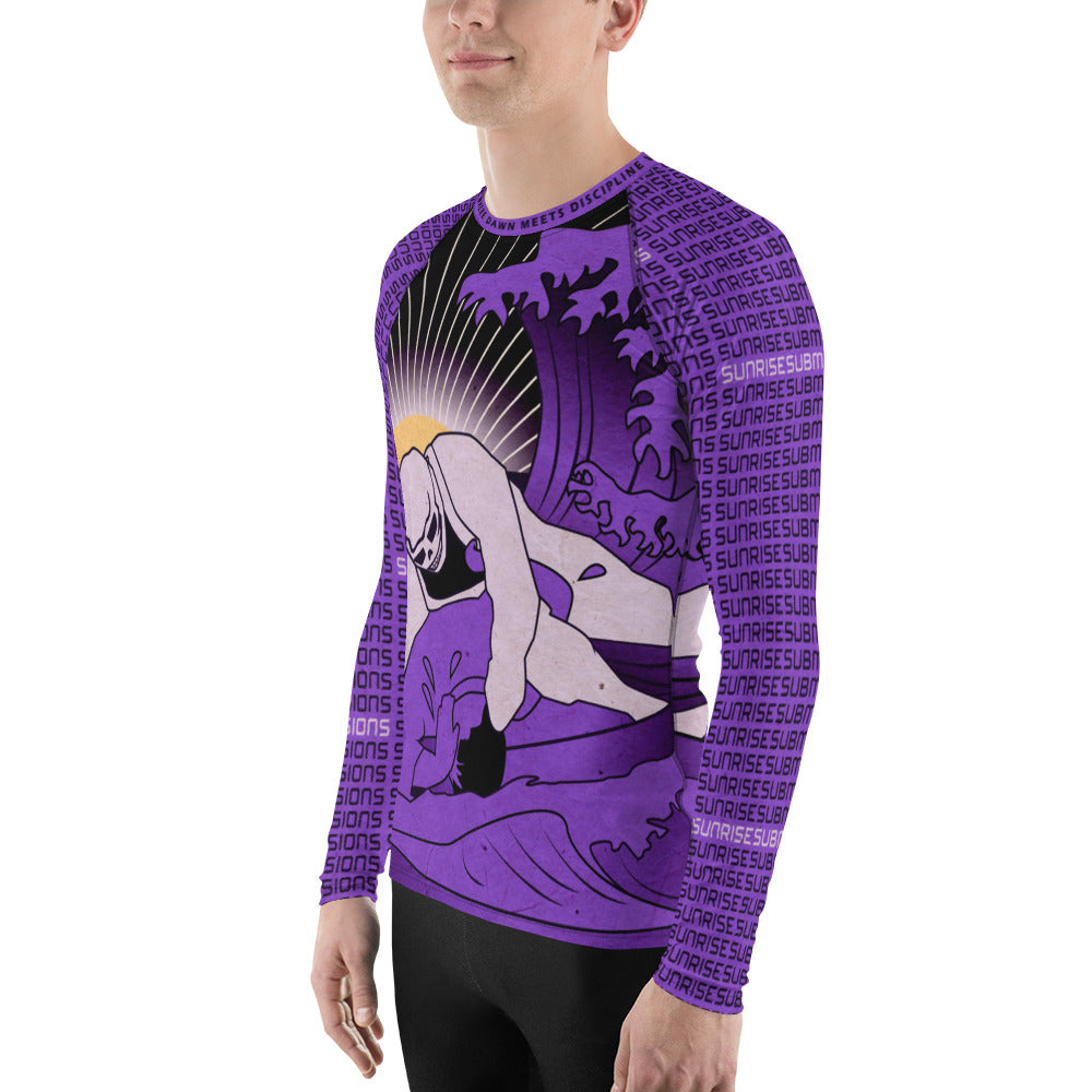 Sunrise Submissioner Purple Belt Unisex Rash Guard