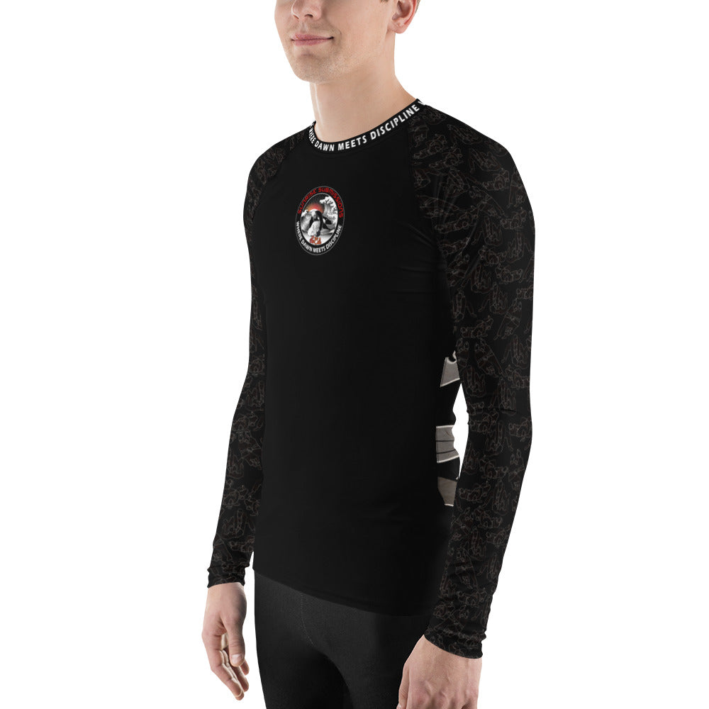 SSub G2 Chest Emblem Black Red Unisex Rash Guard