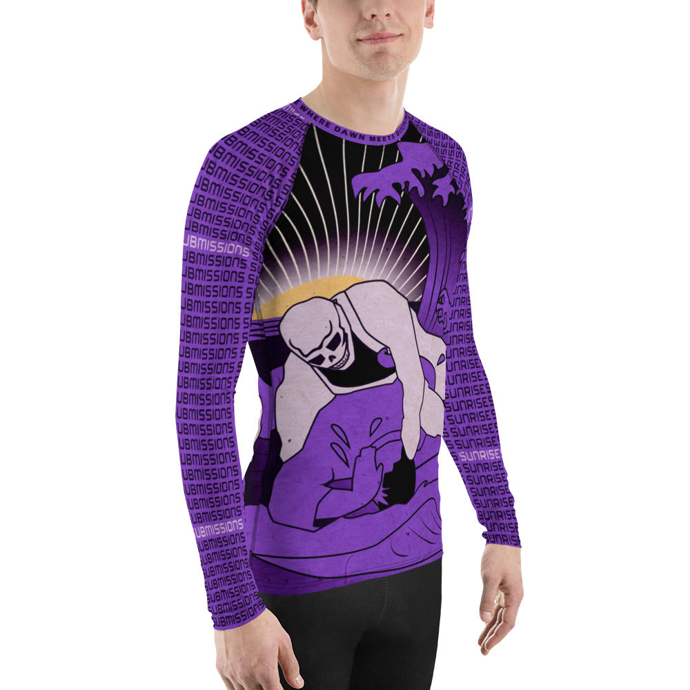 Sunrise Submissioner Purple Belt Unisex Rash Guard