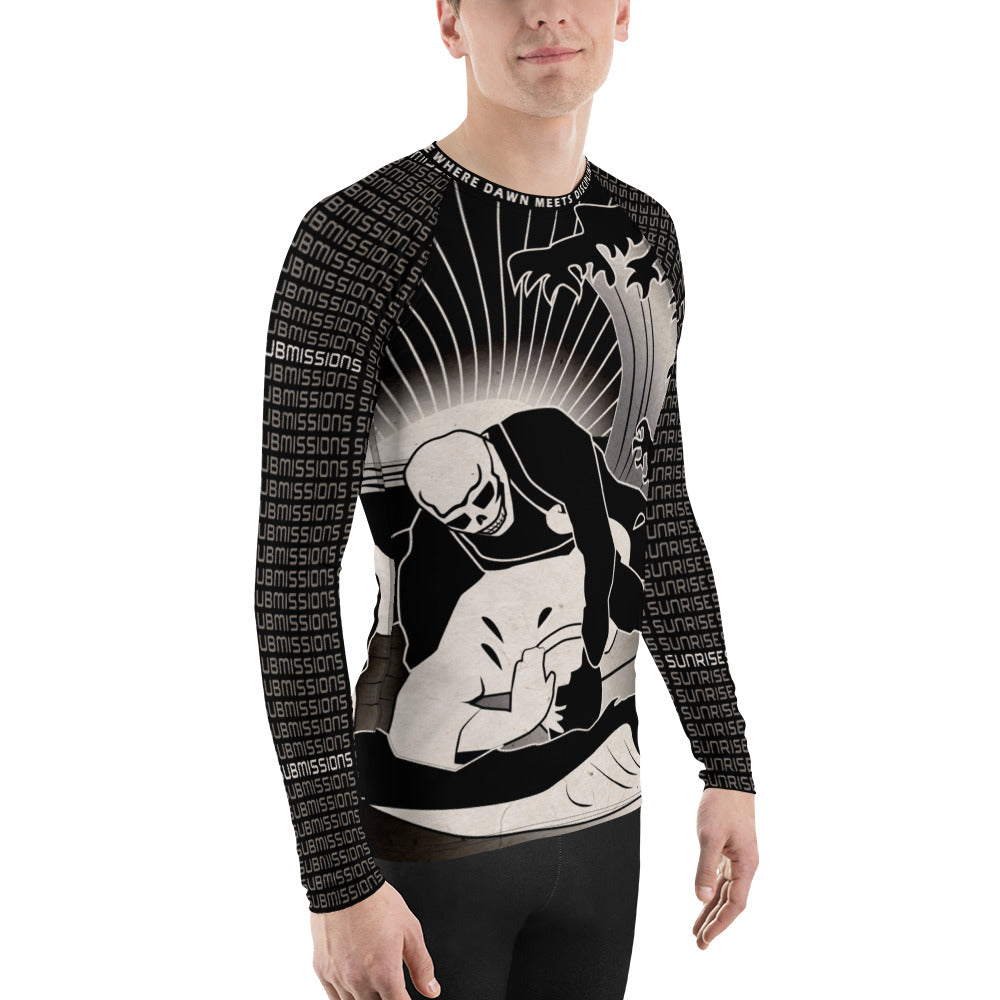 Sunrise Submissioner Black Unisex Rash Guard