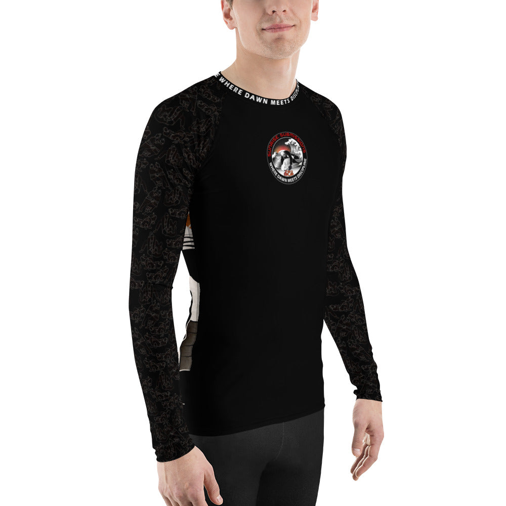 SSub G2 Chest Emblem Black Red Unisex Rash Guard