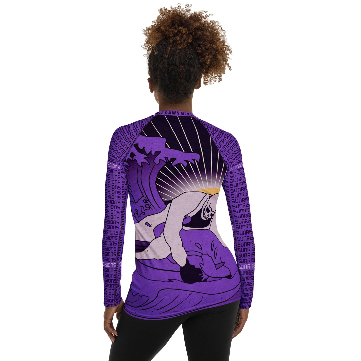 Sunrise Submissioner Purple Women's Rash Guard