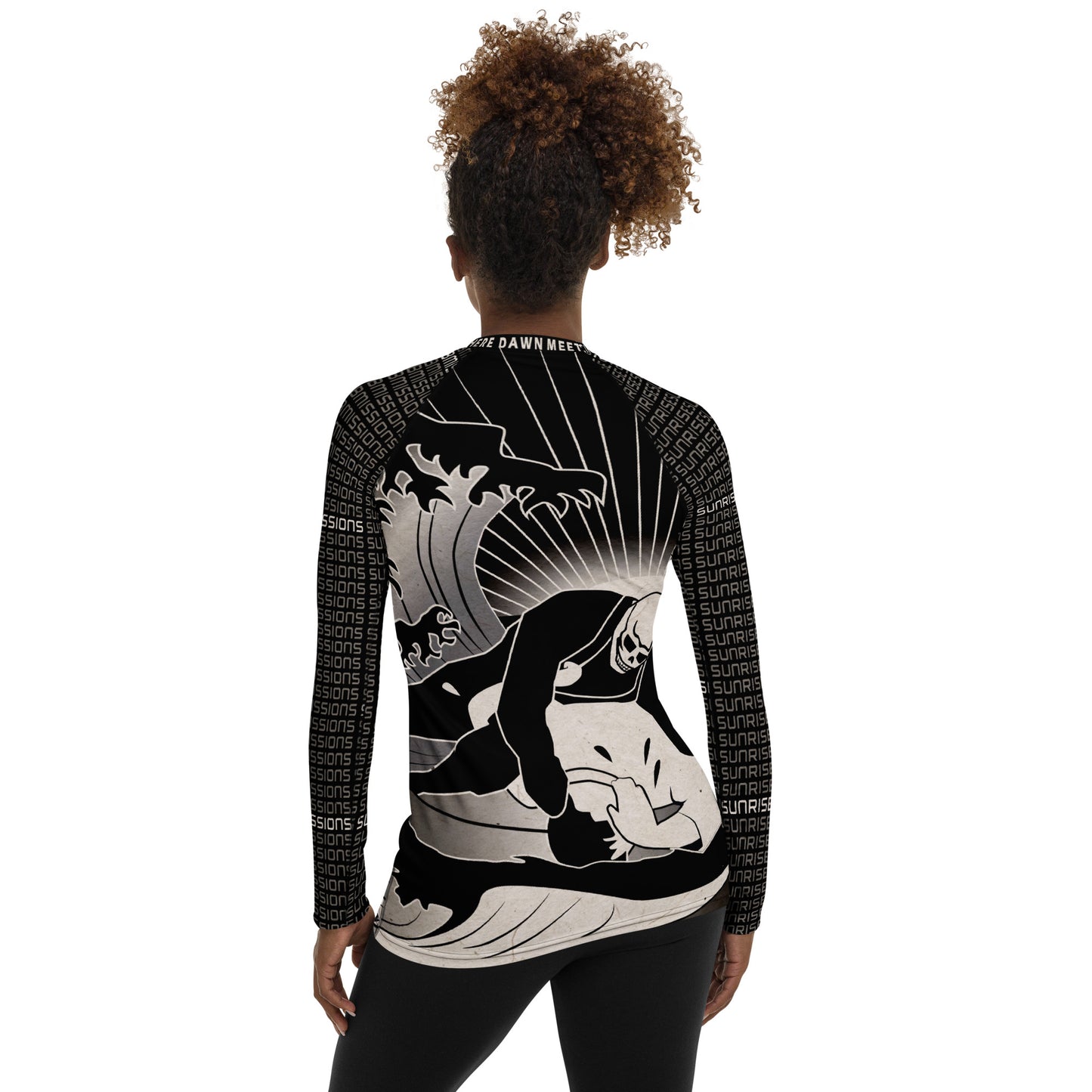 Sunrise Submissioner Black Women's Rash Guard