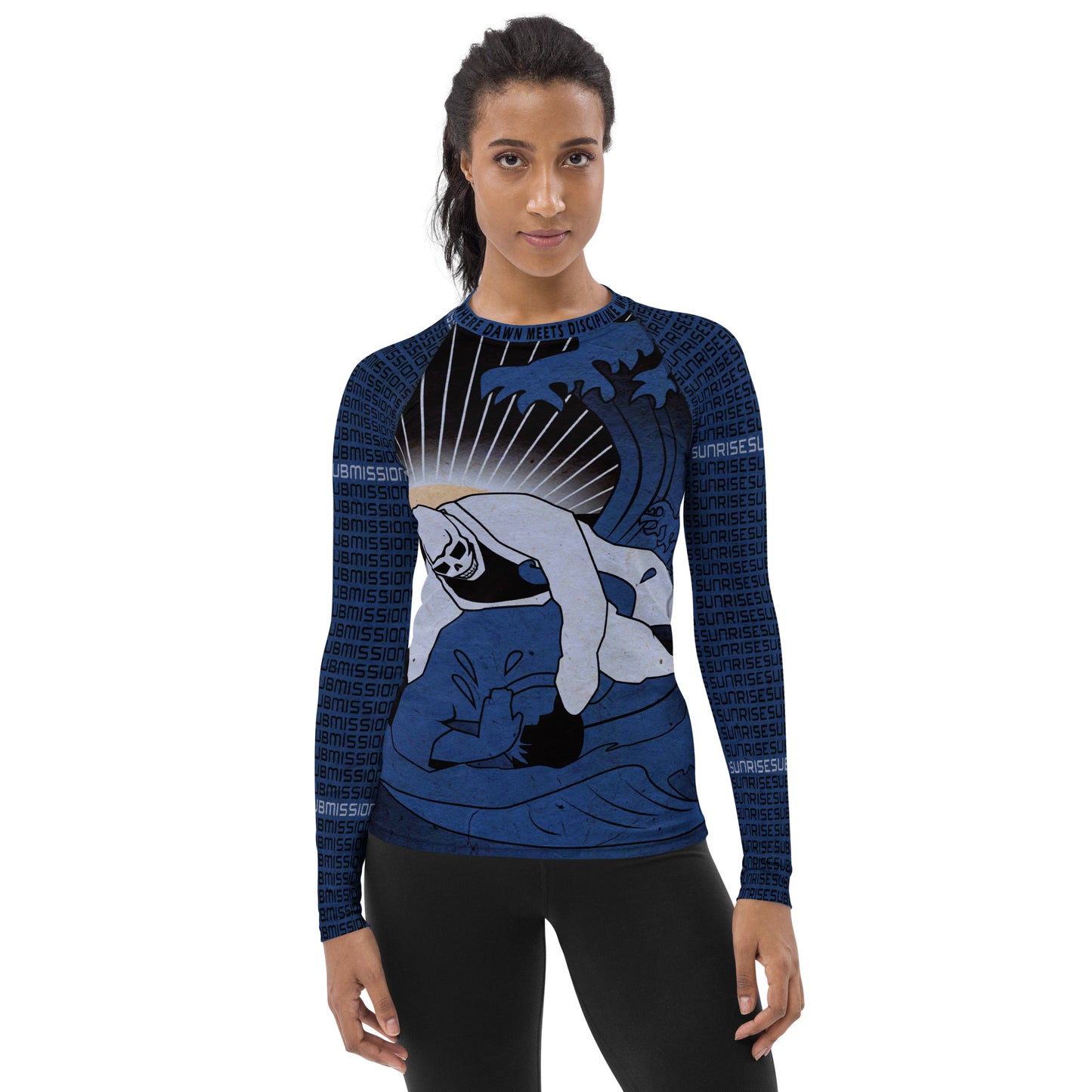 Sunrise Submissioners Blue Women's Rash Guard