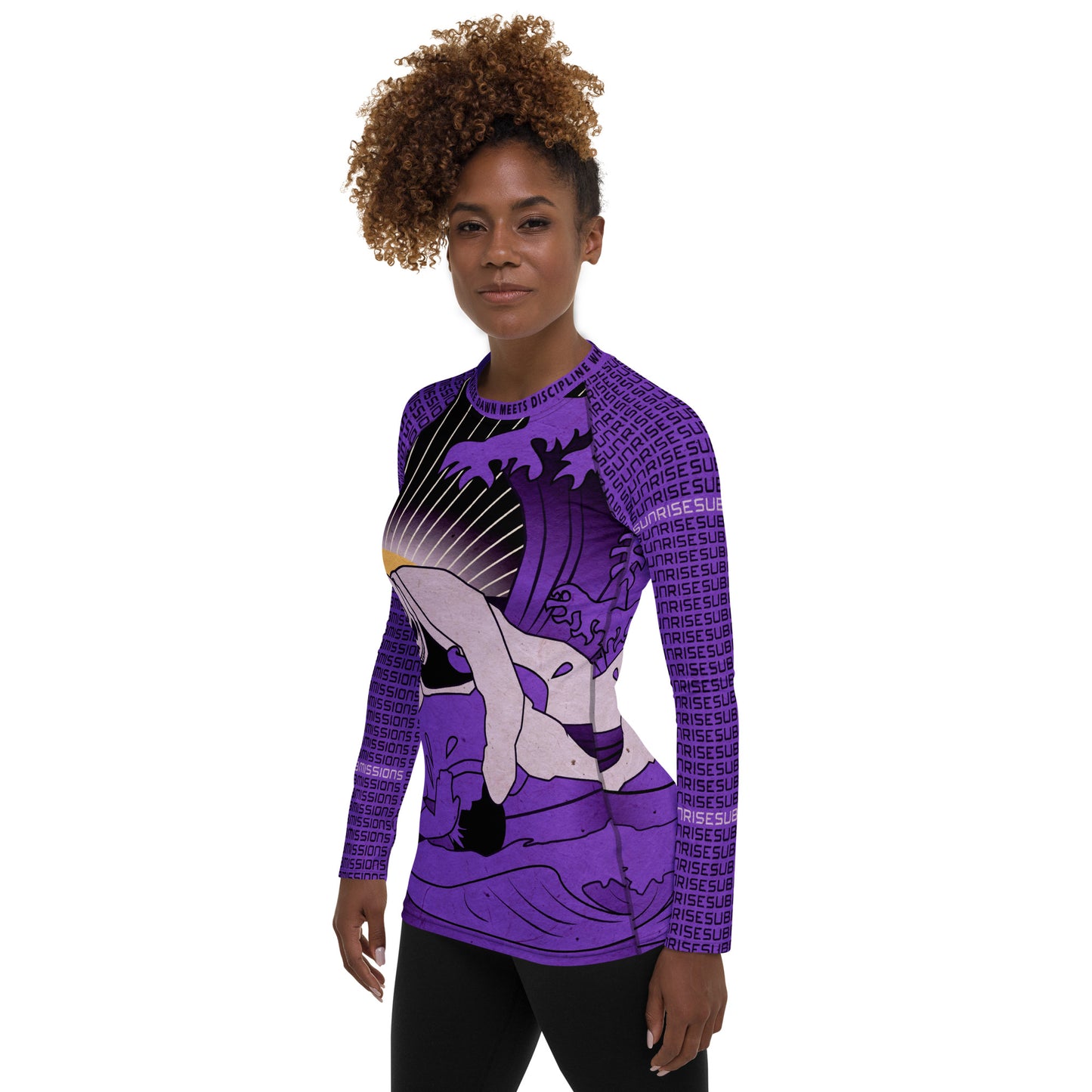 Sunrise Submissioner Purple Women's Rash Guard