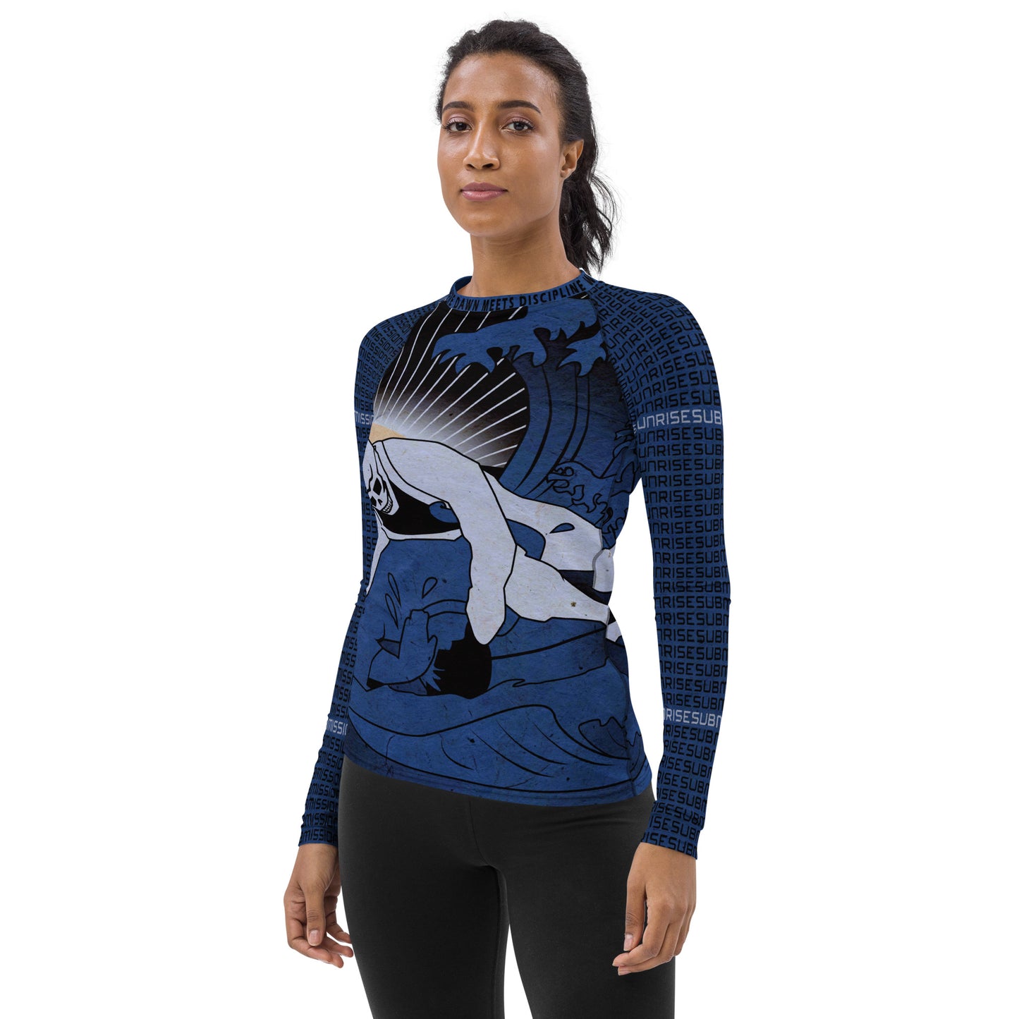 Sunrise Submissioners Blue Women's Rash Guard