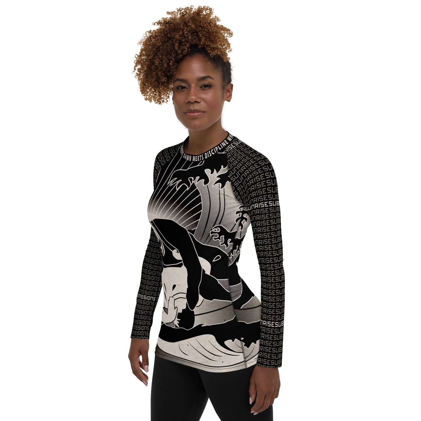 Sunrise Submissioner Black Women's Rash Guard