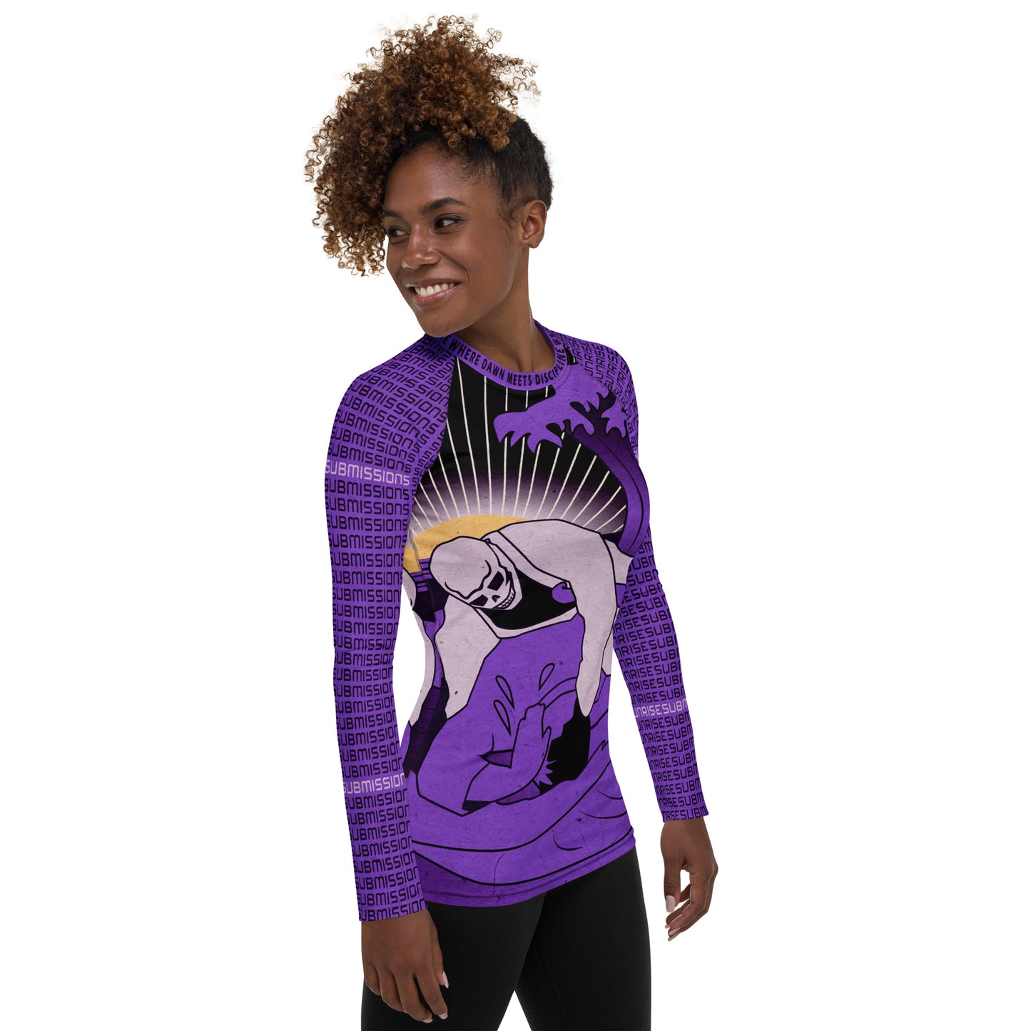 Sunrise Submissioner Purple Women's Rash Guard