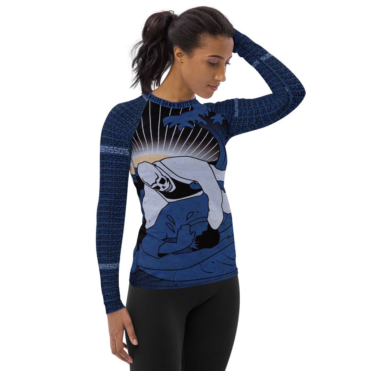 Sunrise Submissioners Blue Women's Rash Guard