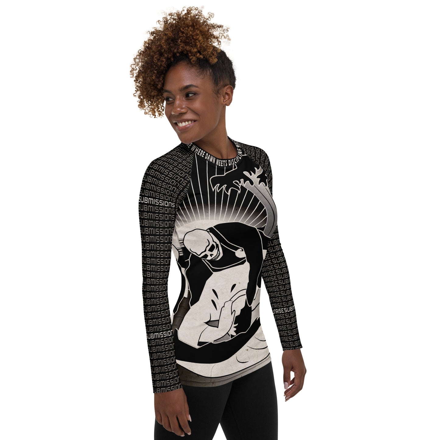 Sunrise Submissioner Black Women's Rash Guard