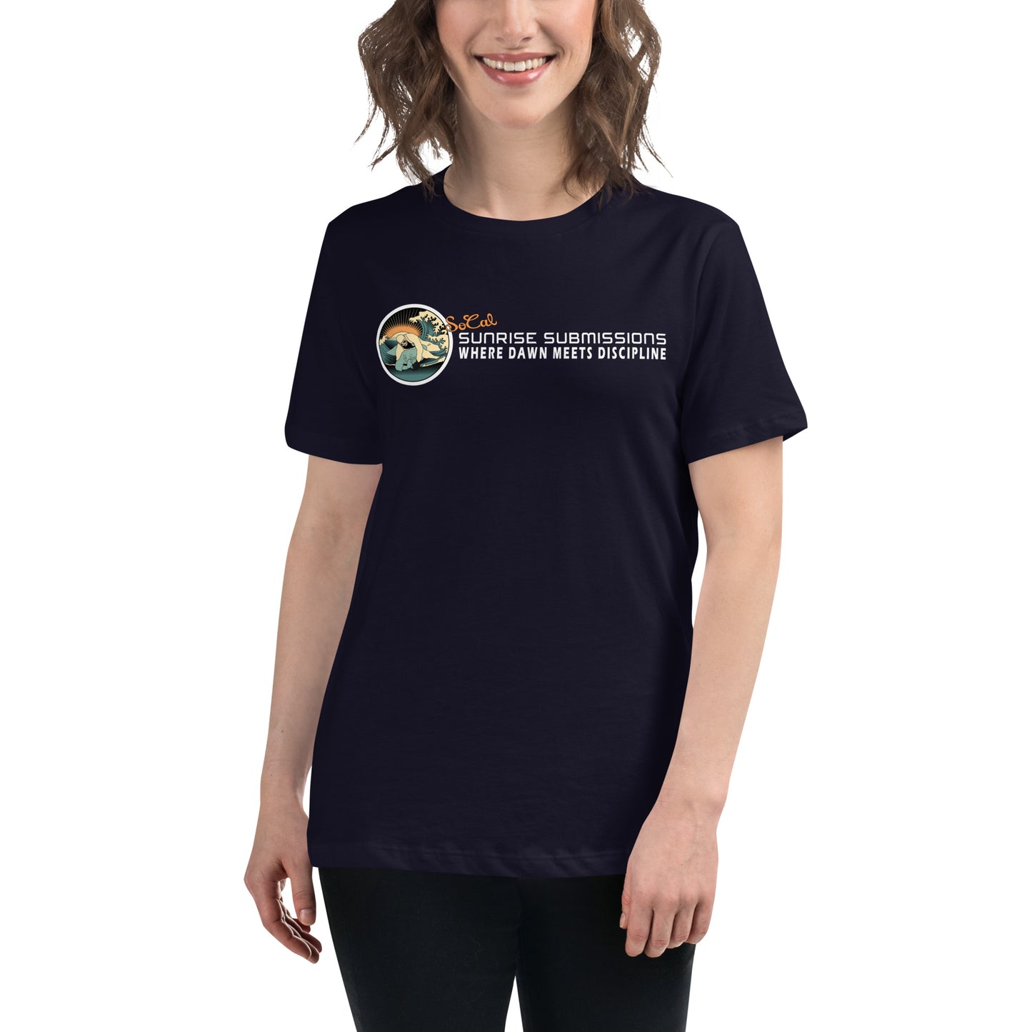 Sunrise Submissions Logo Horizon Women's Relaxed T-Shirt